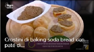 Baking soda bread con patè di fegato