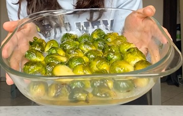 Cavoletti di Bruxelles gratinati al miele