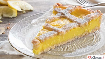 Crostata con crema di limoni
