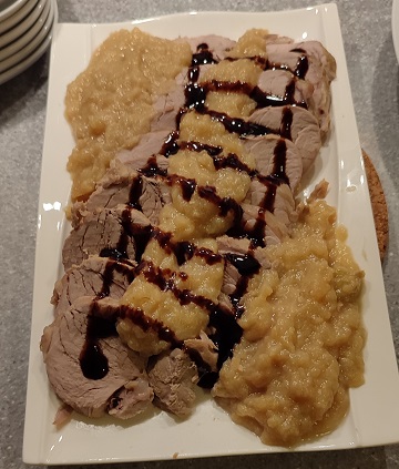 Filetto di maiale in salsa di mele