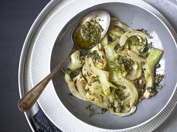 Finocchi con salsa di capperi