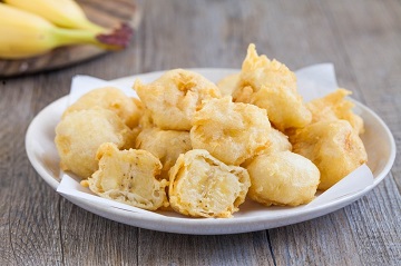 Frittelline di banana al limone