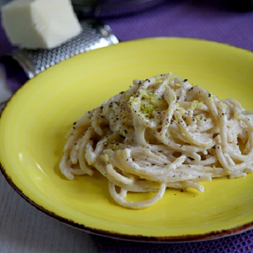 Pici alla crema di pecorino e limone