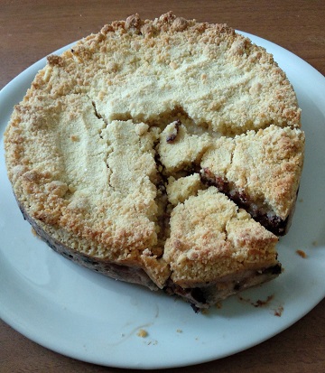 Sbriciolata di ricotta e cioccolata