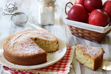 Torta di mele frullate