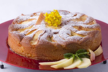 Torta di mele e albumi