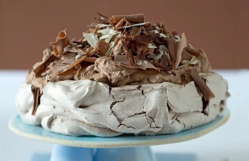 Torta Pavlova al cioccolato